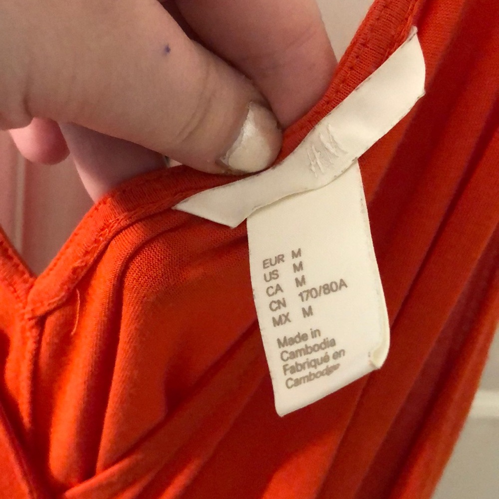 Red orange romper - Picture 2 of 4